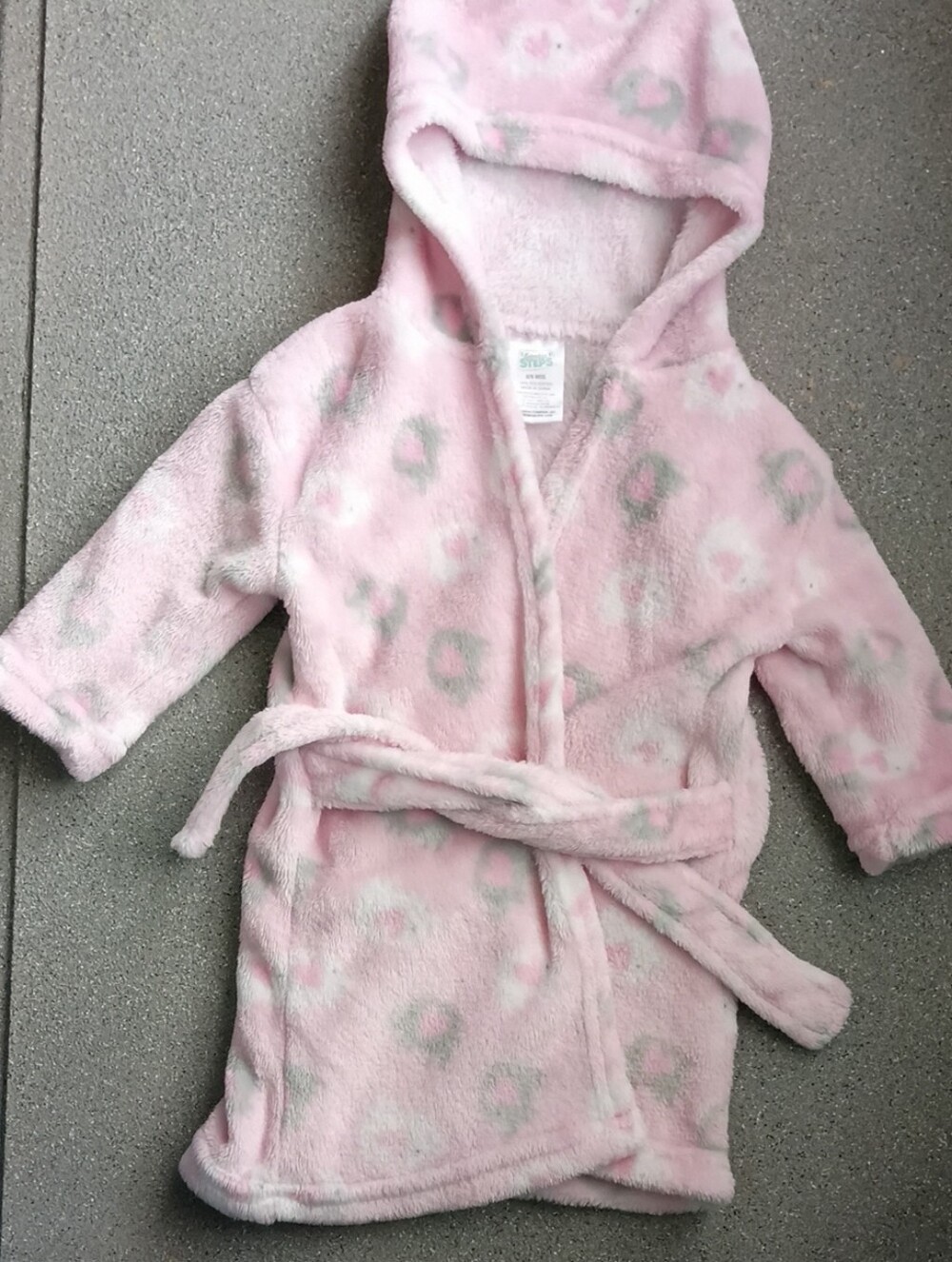 Cozy Pink Hooded Kids Robe with Belt